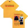 Rapper The Weeknd Abel Makkonen Album Tour 2025 Graphic T-shirts Men's Clothing Y2k Fashion Hip Hop Breathable Oversized T Shirt