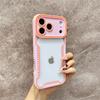 Прозрачный модный чехол из стекла для iPhone 17 Pro Max Air 16 Pro 15 14 13 Ударопрочная защита Изменение серии 17
