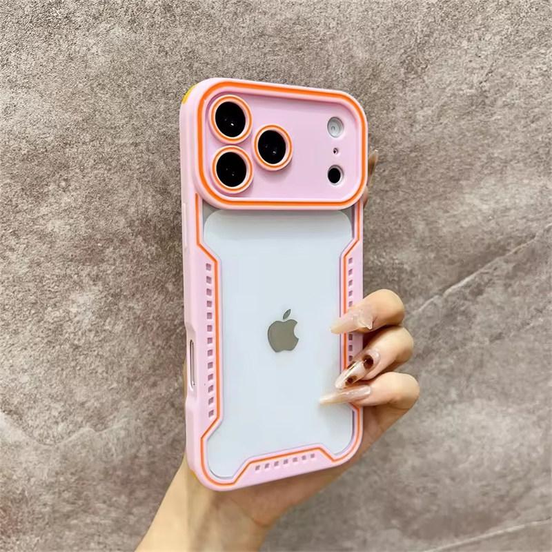 Прозрачный модный чехол из стекла для iPhone 17 Pro Max Air 16 Pro 15 14 13 Ударопрочная защита Изменение серии 17