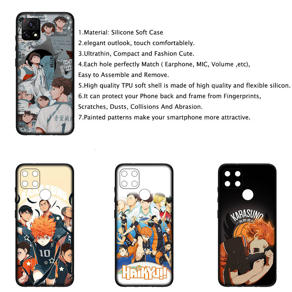 Чехол для iPhone 16 15 Xiaomi Redmi Note 14 13 12 11 Pro Max 16e Samsung Galaxy S25 S24 S23 Moto OPPO Huawei Oikawa Tooru Haikyuu karasuno чехол для телефона