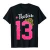 13 Years Old Official Teenager 13th Birthday Girls Premium T-Shirt Compan Print T Shirts Cotton Tops Shirts For Men Customized