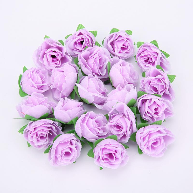 10/20/50Pcs Rose Artificial Flowers Head 3CM Fake Flower for Wedding Decoration Party Christmas Home Decor Craft Gifts Accessory