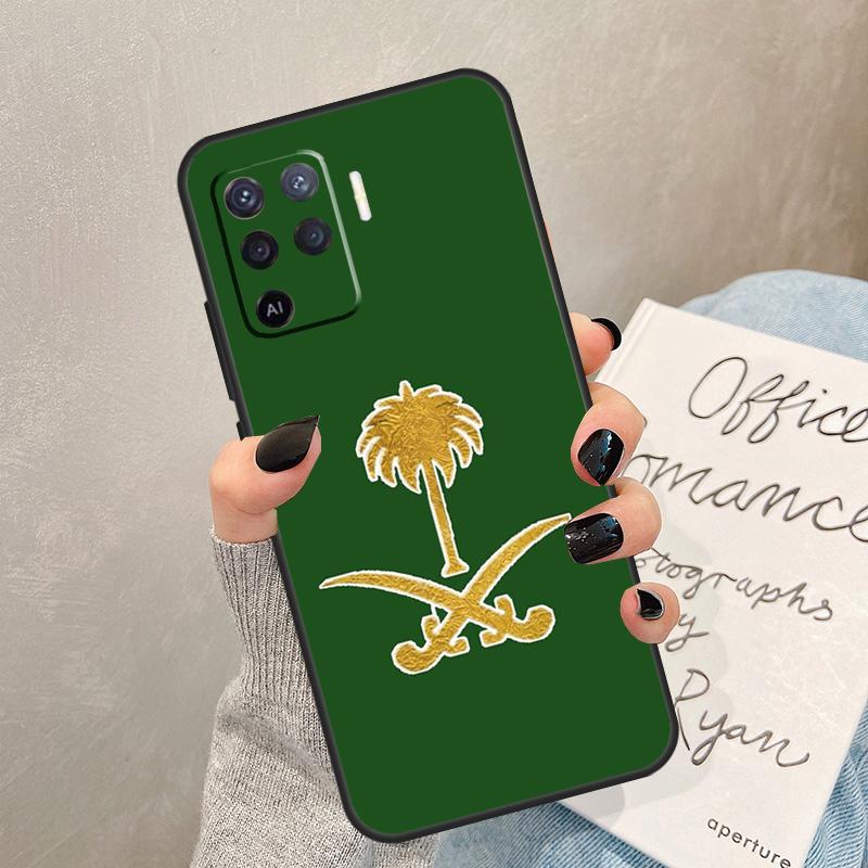 Чехол Флаг Саудовской Аравии для Oppo A40 A60 A80 A78 A38 A18 A98 A58 A96 A76 A16 A94 A74 A54 A15 A17 A57 A77 A5 Pro