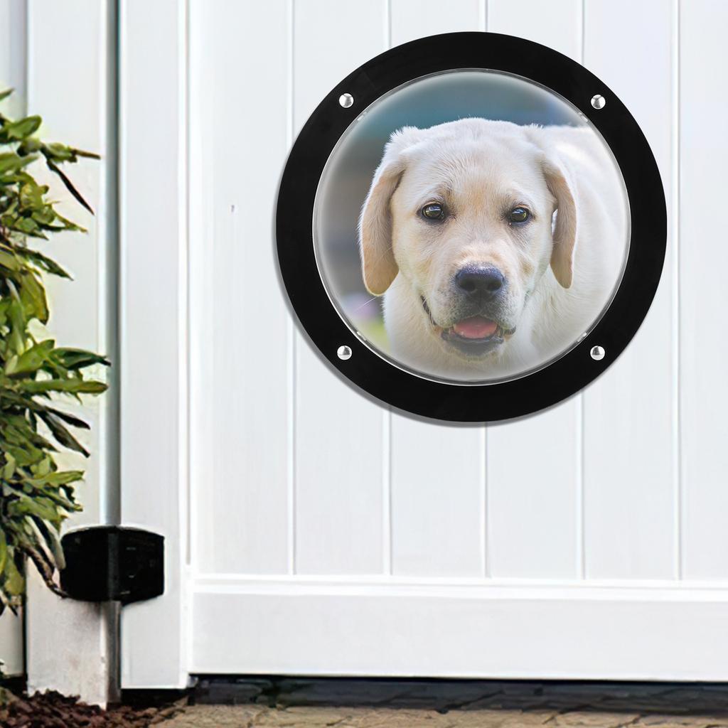 Dog Fence Clear Acrylic Dome Window Panoramic View Bubble Peek Porthole for Pet Cat Horse Garden Outdoor Playground Fence
