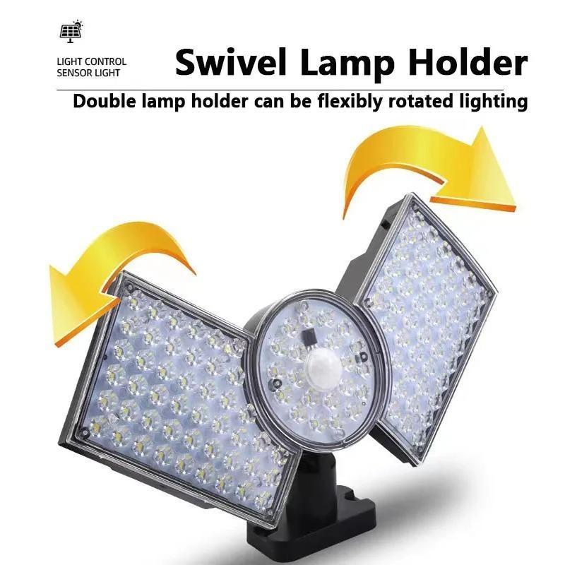 Fan Shaped 150° Rotating Split Solar Wall Light Motion Sensor Outdoor Waterproof Street Light Solar Courtyard Light Street Lamp