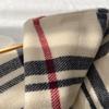 Женский универсальный клетчатый шаль-шарф средней длины в корейском стиле для осени/зимы с кисточками – Теплый шарф-воротник из имитации кашемира