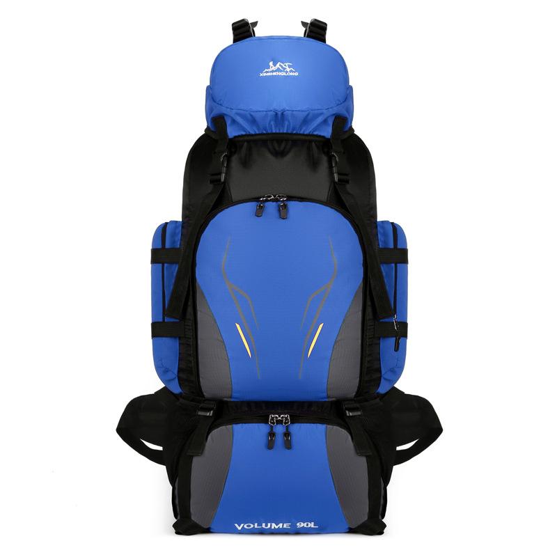 New Fashion 90L Large-Capacity Outdoor Backpack Water-Resistant Hiking Camping Travel Backpack Unisex Hiking Bag