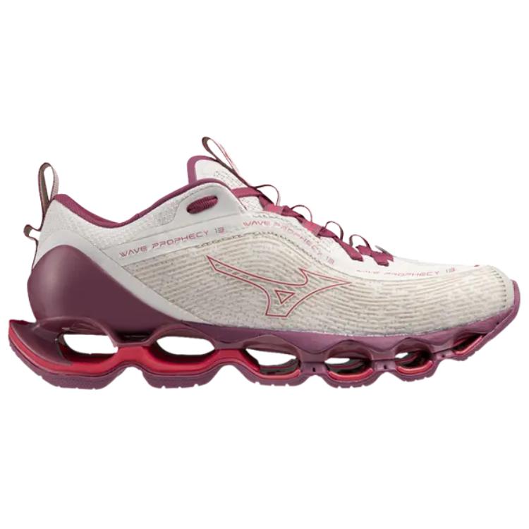 Mizuno Женские кроссовки Wave Prophecy 13 Белый песок Азалия J1GD240072