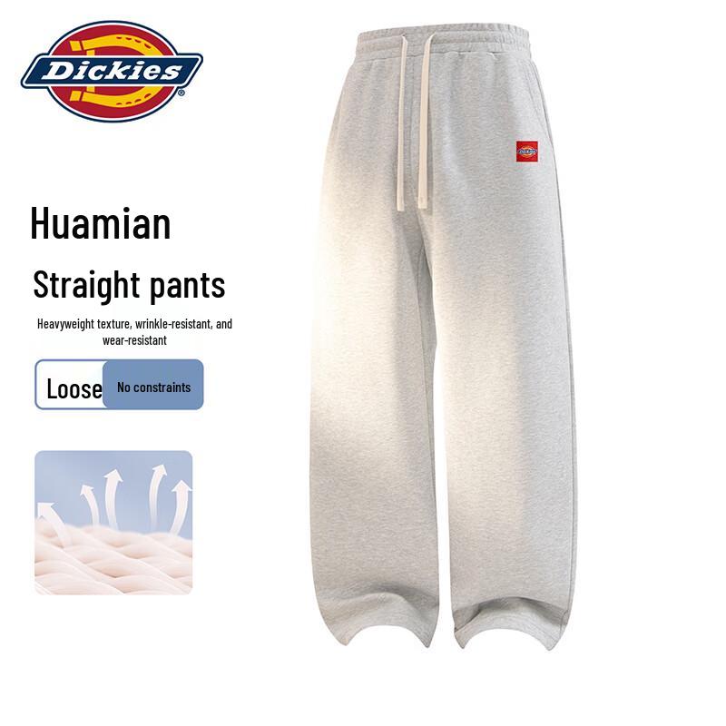 Мужские повседневные брюки Dickies, свободный крой, прямые штанины, смесовый хлопок A