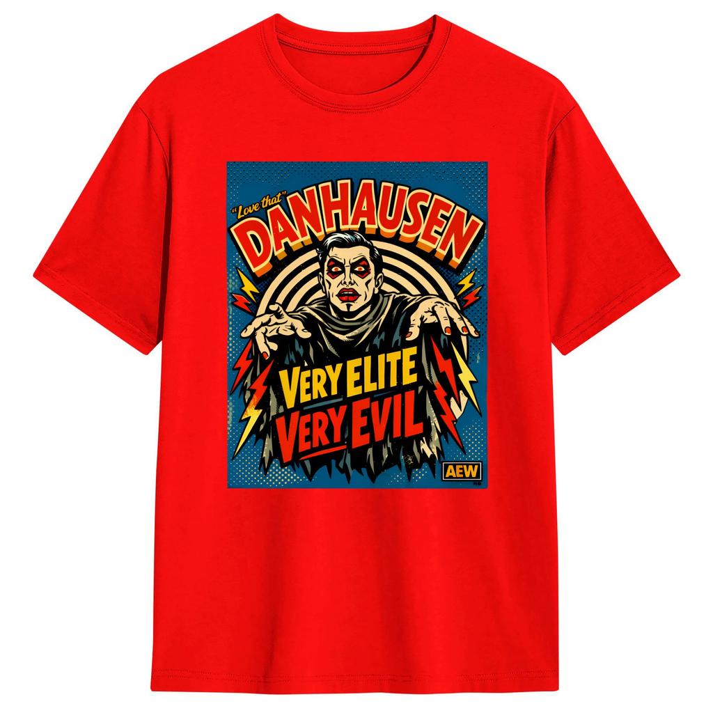Danhausen Wrestling AEW TShirt Summer Cotton T Shirts For Mens Fashion Casual Tshirt Short Sleeve Y2K Retro Clothing