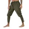 Summer Men's Medieval Stage Performance Casual Ankle Strap Pants
