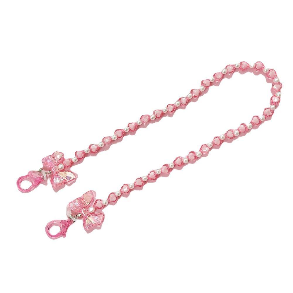 Cute Bowknot Hanging Rope Anti-lost Mask Chain New Love Pearl Glasses Chain