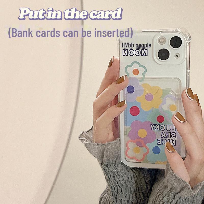 Чехол Zhitai Floral Card для iPhone 16 Pro Max и Apple 15/14 Pro