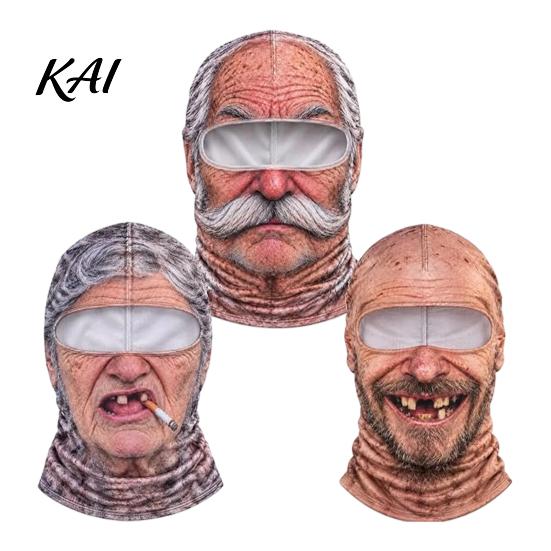 Смешной костюм-капюшон для вечеринки, маска-балаклава Старик, реалистичная 3D-маска с мордой животного, зимняя маска с полным покрытием лица и шеи для катания на лыжах, термо