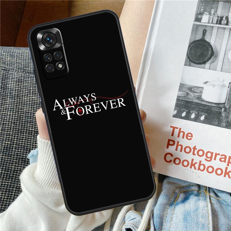Чехол The Vampire Diaries Always Forever для Xiaomi Redmi Note 12 10 9 11 Pro 9S 10S 11S 12S Чехол для Redmi 12 9C 10C 12C 13C