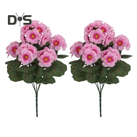 1/2 шт. искусственная герань реалистичные устойчивые к ультрафиолетовому излучению искусственные цветы для свадебной вечеринки в помещении и на открытом воздухе офисный стол центральный элемент пластиковые искусственные цветочные растения