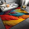 Цветные перья Ковры для спальни Пушистые квадратные напольные ковры Гостиная Домашнее украшение Ковры Мягкий бархатный коврик Ковер зональный sonic