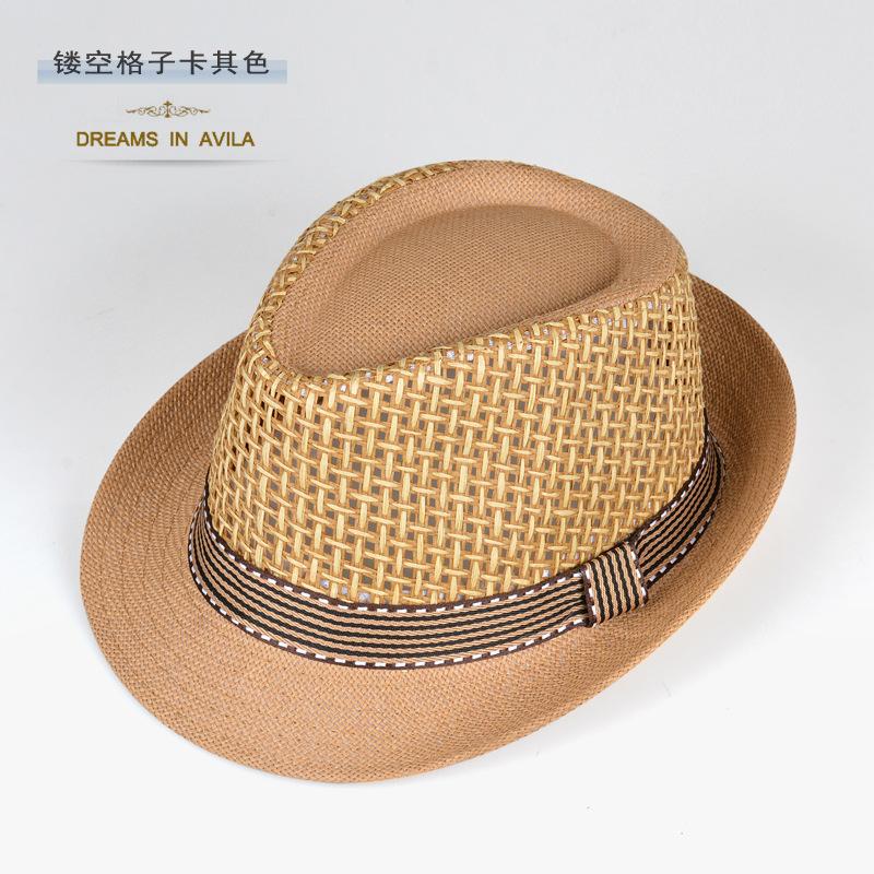 Летняя соломенная шляпа для пожилых, пляжная шляпа от солнца, повседневная, ветрозащитная, мужская и женская, защита от солнца, дышащая, шляпа джаз