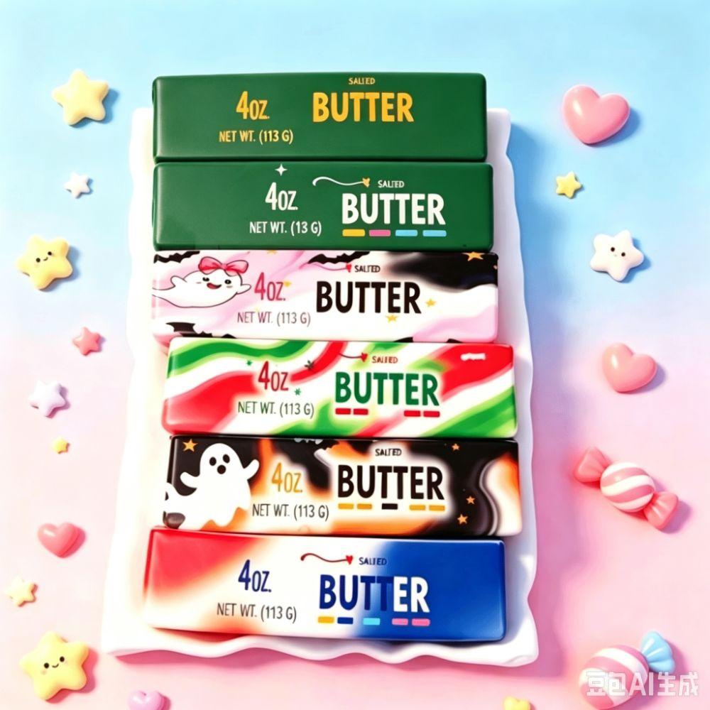 Colorful Slow Rising Butter Stick Squishy Ultra-Soft Fidget Decompression Toy HalloweenEdition