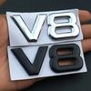 3D V8 Логотип Объем Двигателя Хромированный Значок Автомобиля Наклейка Авто Металлический Сплав Задний Багажник Боковое Крыло Эмблема Наклейка для Стайлинга Автомобиля