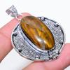 Тигровый глаз Ручная работа 925 Стерлинговое серебро Ювелирная подвеска 2,05" F6W40