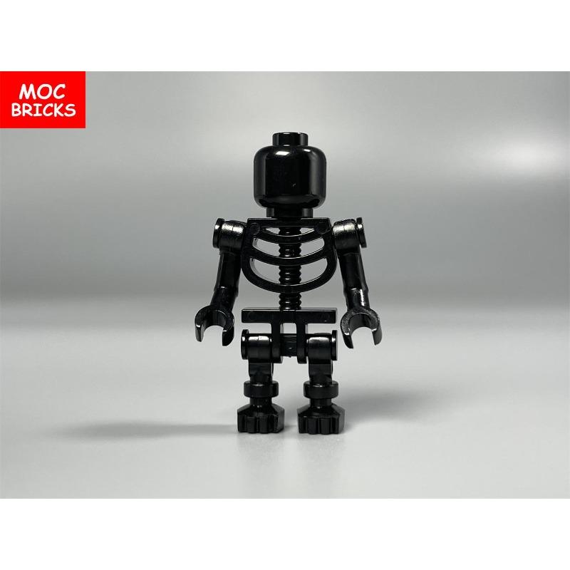 MOC Кубики Длинноногий Скелет Череп Фигурка Демоническое Выражение Лица Древесный Монстр Строительные Блоки Игрушки Для Детей Подарки