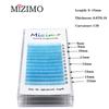 Blue Color Single Grafted False Eyelashes, (0.07/0.1), (C/D), Natural Extension Makeup, Mixed Length 8-15mm.