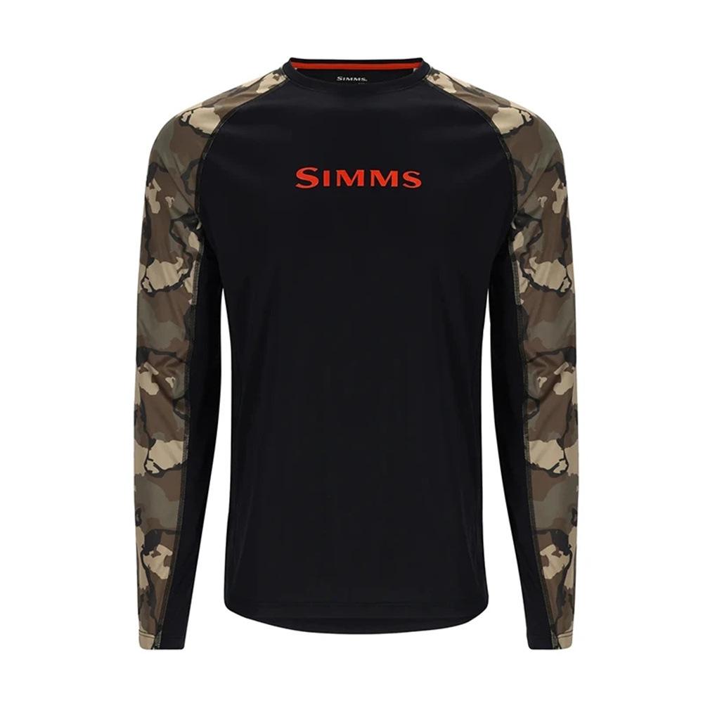 Горячая Распродажа SIMMS Одежда от солнца Камуфляжный Рыболовный Костюм Luya Футболка с длинным рукавом Летний Открытый Рыболовный Костюм Дышащий