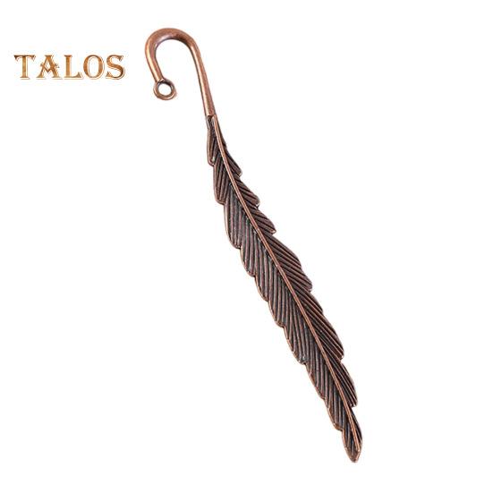 2Pcs Feather Bookmark Metal Book Mark Page Reading DIY Gifts Stationery for Home Study School Office