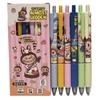6Pcs Cute Cartoon Labubu Gel Pen Kawaii 0.5Mm Black Ink Press Pen School Supplies Girl&Child Stationery Gifts