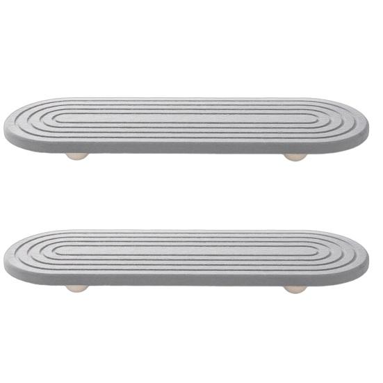 Anti-Slip Kitchen Sink Mat with Leak-Proof Groove Design Quick Drying Diatomaceous Earth Stone Tray