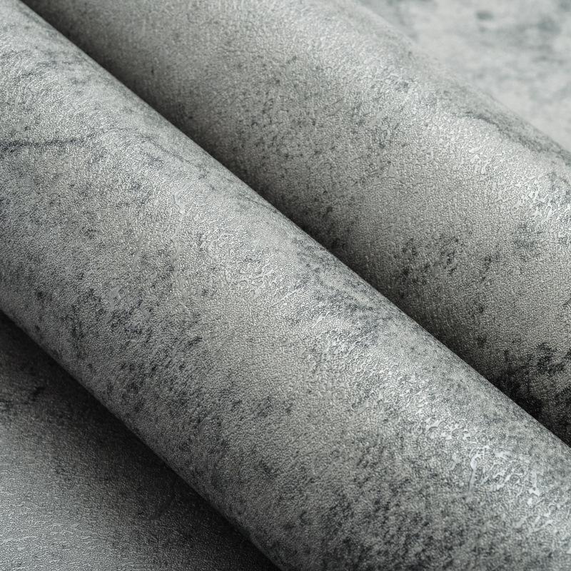 Industrial-Style Gray Micro Cement Self-Adhesive Waterproof Wallpaper for Bedroom or Clothing Store