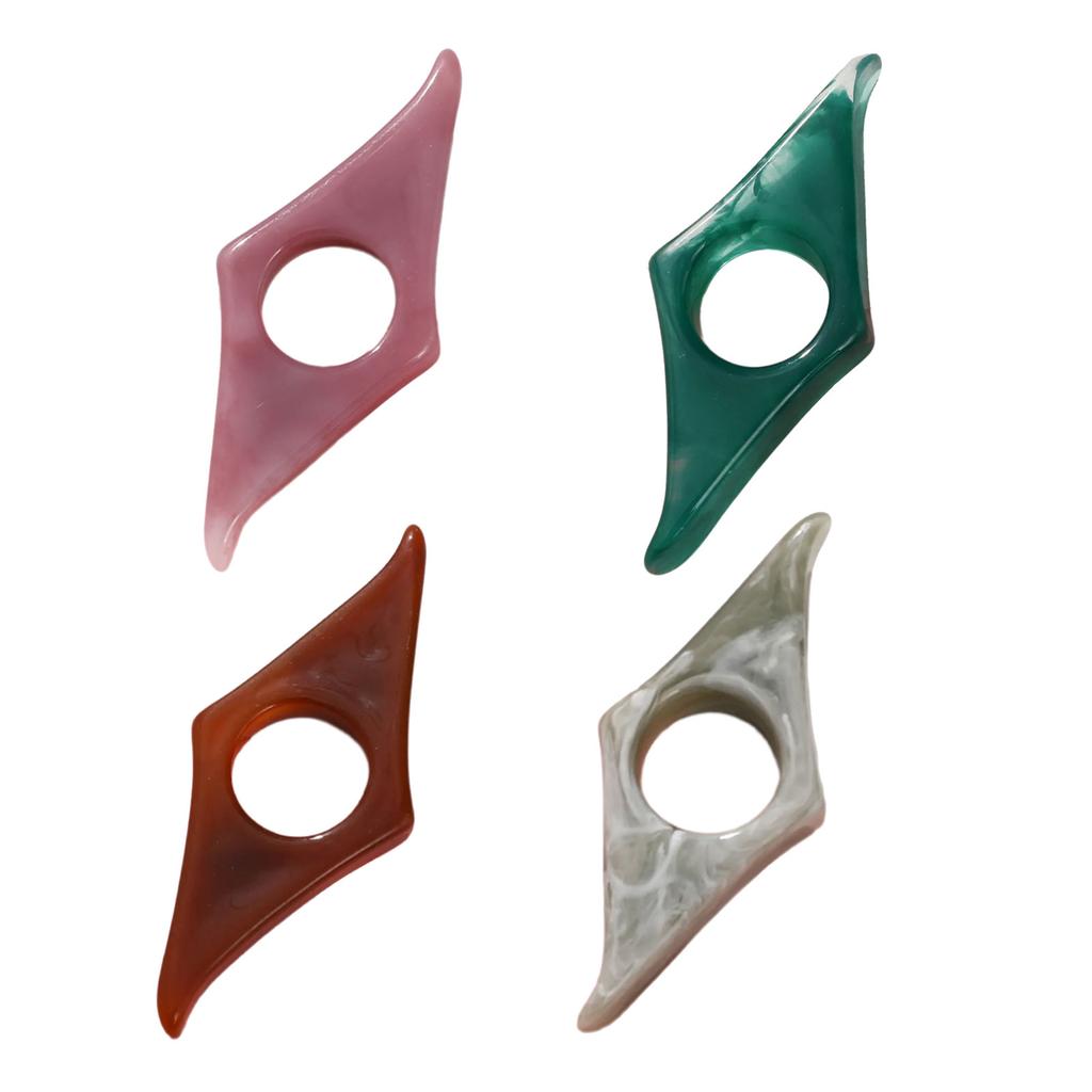 4 шт. Держатель для пальца-большого пальца для книжных страниц, Маркер для книжных страниц из смолы, Эргономичные закладки, Портативное средство для чтения для романов, Учебников