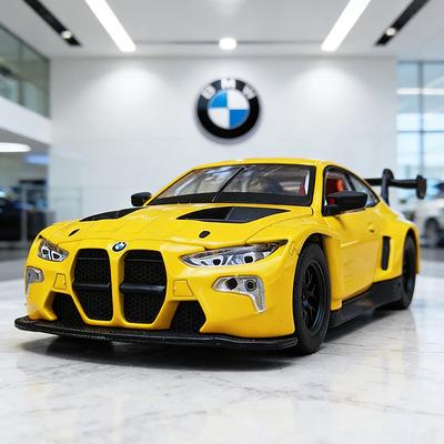 1:32 BMW M4 GT3 Литая Модель Автомобиля Игрушка Металлический Литой Автомобиль Звук и Свет Автомобильные Игрушки Для Детей Транспортное Средство