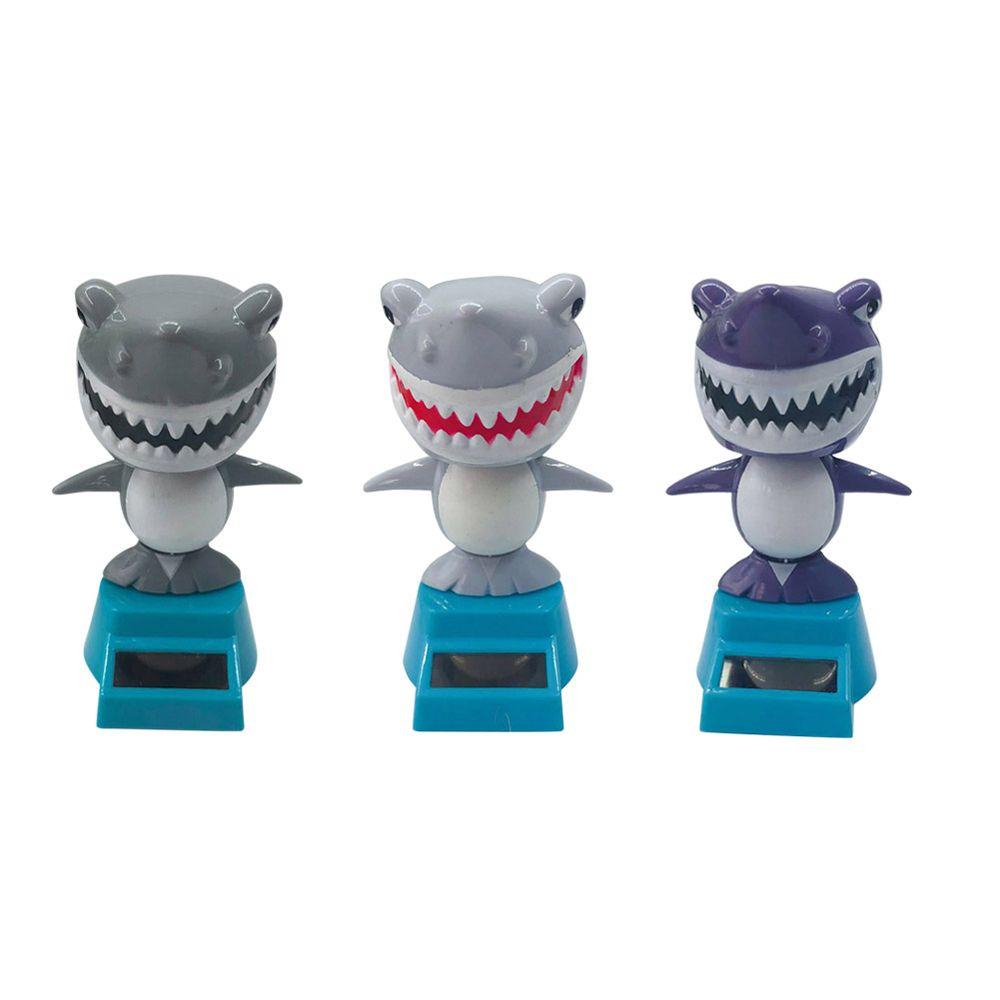 Decoration Car Decor Bobbling Dancing Toys Solar Swing Shark Solar Powered Shark Shaking Head Toy
