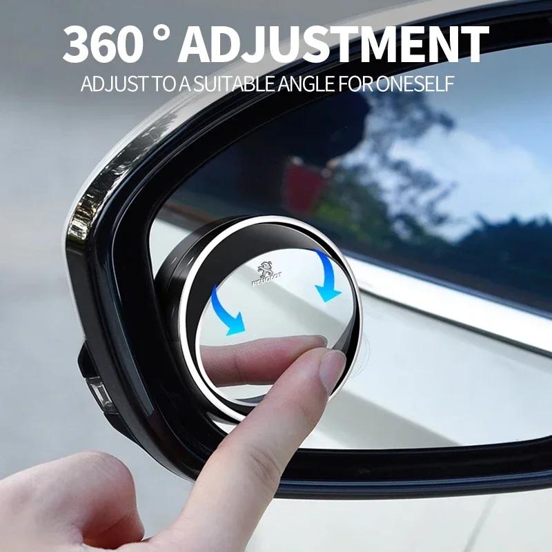 2026 Hot Car Sticker Car Styling Car Suction Cup Mount Auxiliary Rearview Mirror For Peugeot 308 408 508 RCZ 208 3008 2008 206 2