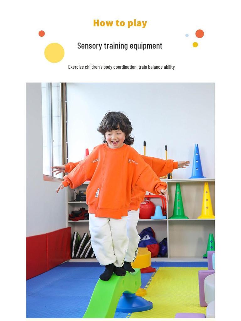 S-Shaped Balance Beam for Children's Sensory Integration & Fitness