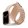 Elastic Metal Watchband For iWatch Series 8 7 6 5 4 3 2 1 Ultra Stainless Steel Strap For Apple Watch 38/40/41/42/44/45/49mm Expansion Luxury Bracelet