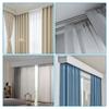 Doyime Curtain Curtain Rail Pack of Curtain Track Fits Groove Widths of Approximately and Runners, Parts, 50, Rollers, 5.5-7.5mm, Quiet, Lightweight,