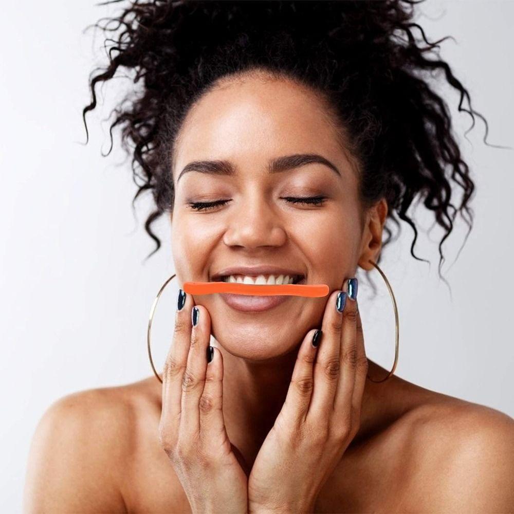 3 Color Mouth Smile Training Massager Portable Smile Shaper Cute Facial Exerciser Jaw Lip Trainer