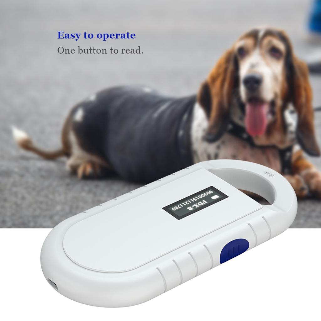 Portable Handheld Animal Chip Reader Pet Microchip Scanner Universal RFID Reader