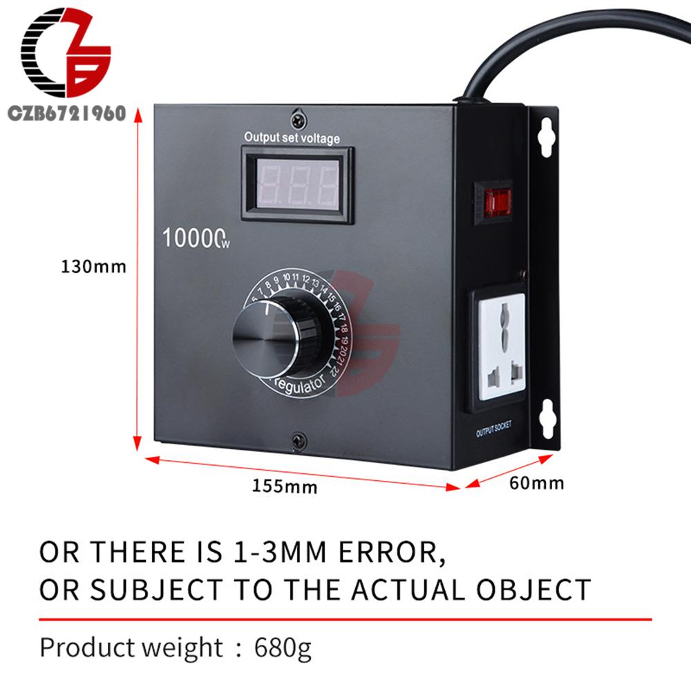 10000W AC 220V Electrical Voltage Regulator Controller Converter Regulator Transformer Variable Voltage dimmer Speed Controller