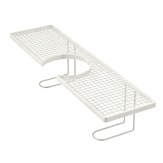 Yousheng Faucet Holder U-Shaped Large Capacity Design Organizer No Drilling Waterproof Rust-Proof Drainage Rack for Toothbrushes Cups Facial Cleanser