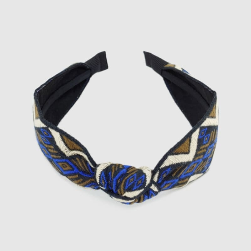 LALA Богемная повязка на голову из импортного кружева L-Хаки