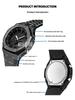 Для часов Casio G-SHOCK Black Knight GA-2100/GA-2110/GA-B2100 Модифицированный Черный Алмазный Корпус Стальной Ремешок Набор Аксессуаров