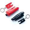 SEMTION Автомобильный аварийный молоток для эвакуации Молоток безопасности с брелоком Набор из 2 штук (Черный Красный)