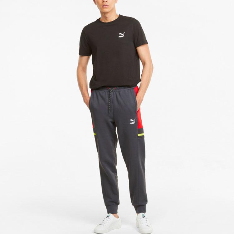 Puma Джоггеры с цветными блоками и кулиской Мужские брюки Черный Тан 533206-64
