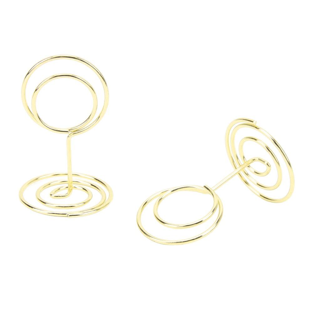 20Pc Round Shaped Table Number Stands Gold/Rose Gold Table Number Holder  Wedding Centerpieces