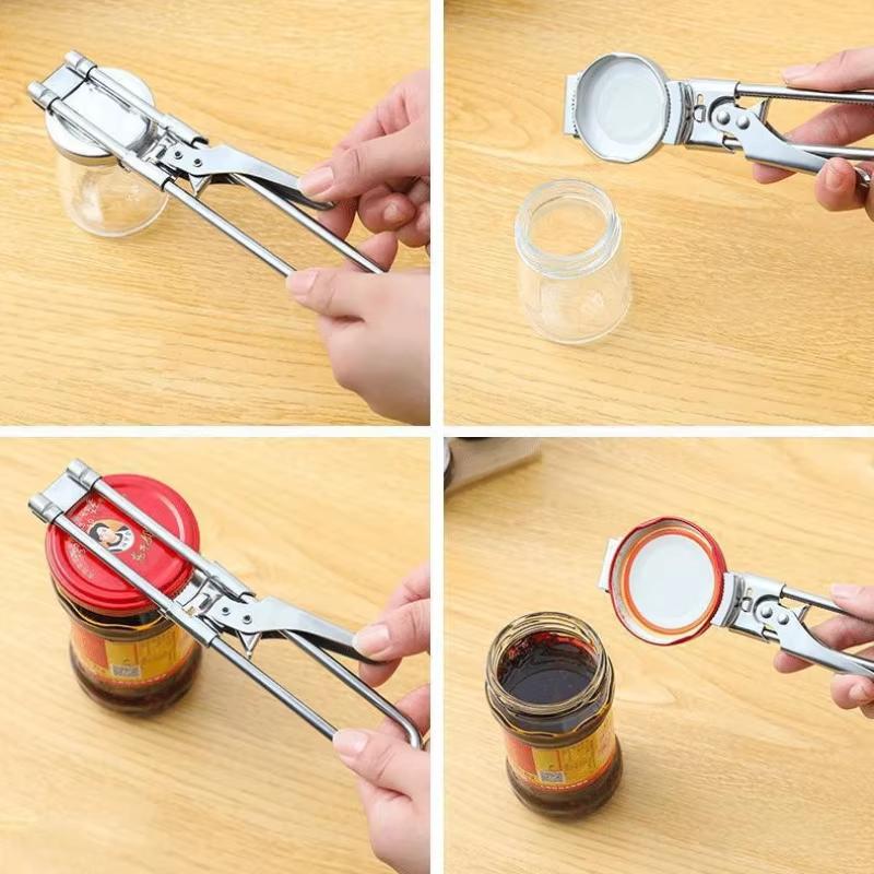 Adjustable Multi-Function Stainless Steel Bottle Jar Opener Labor-Saving Screw Can Opener for Kitchen New Kitchen Tool 6