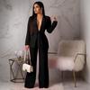 Two Piece Sets Women Blazer Suits Long Sleeve Coat Jackets Tops And Long Pants Flared Trousers Elegant Casual Clothes